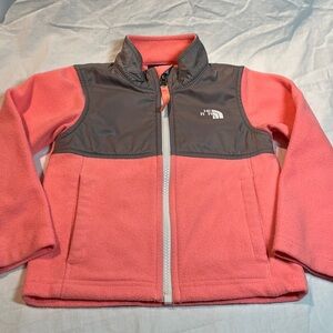 3T The North Face Coral and Charcoal Fleece Jacket